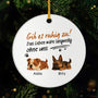 4756OGE1 ohne hund ist das leben eben doch langweilig personalisierte keramik ornamente hunde_ 4756OKM5C