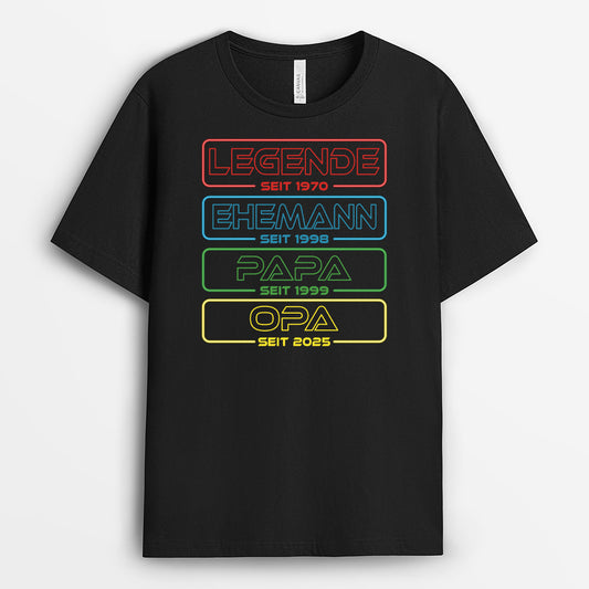 4760AGE1 legende ehemann papa opa seit personalisierte t shirts fur opa 4760AK8NB
