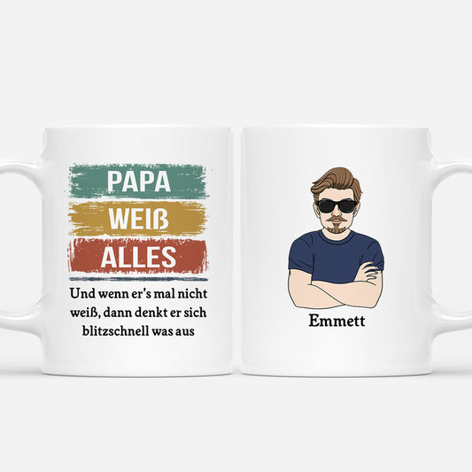 4765MGE1 papa opa weiss alles personalisierte tasse papa im vintage stil 4765M6TMB