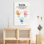 4766CGE3 egal wie gross diese hande werden personalisierte leinwand papa 4766C64AB