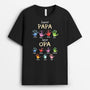 4768AGE1 zuerst papa jetzt opa weisses t shirt opa personalisiert 4768ATKTB