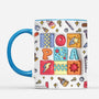 4770MGE2 3d druck effekt papa kinder personalisierte tasse papa 4770M