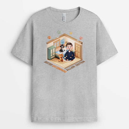 4775AGE2 beste katzenmama aller zeiten hausmodell personalisierte katze t shirts 4775A5M0D