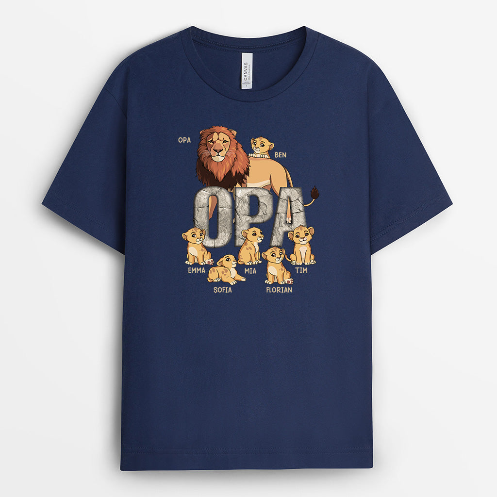 4812AGE2 papa kinder lowe cooles t shirt papa personalisiert_ 4812A6L5B