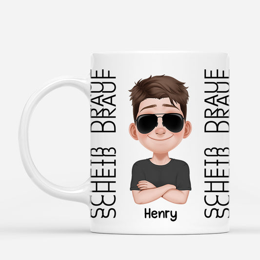 4813MGE1 scheiss drauf personalisierte tasse manner_ lustig 4813M6M5B