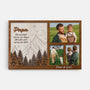 4818CGE1 fur uns bist du die welt personalisierte leinwand papa foto nachricht 4818C5ITB