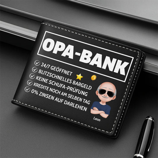 4839JGE2 papa bank cartoon geldborse herren personalisiert_ 4839JTTNB