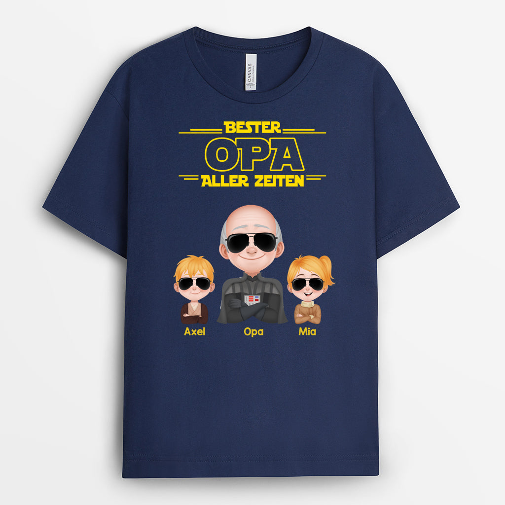 4843AGE2 bester papa aller zeiten cartoon armeemuster t shirt papa personalisiert_ 4843ATHAB