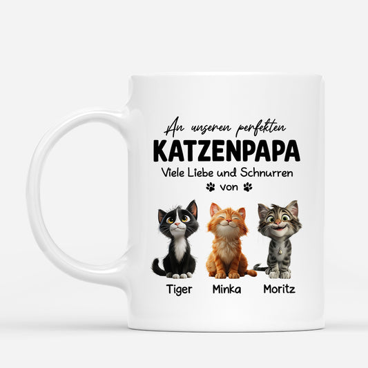 4867MGE1 frohen vatertag muttertag katzen tasse personalisiert 4867M6GTD