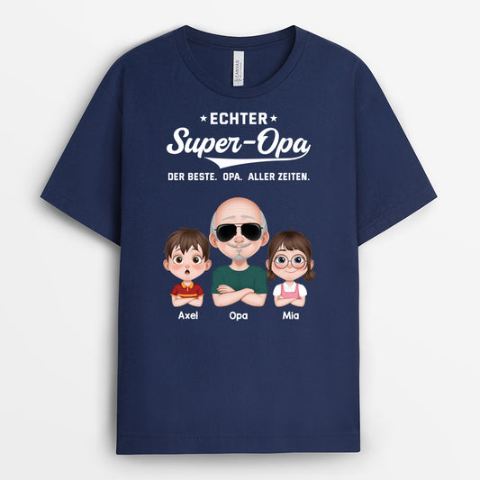 4871AGE2 echter super papa t shirt papa personalisiert 4871A6GAB