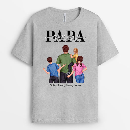 4883AGE2 der beste papa getragen von papa t shirt papa personalisiert_ 4883AKL5B