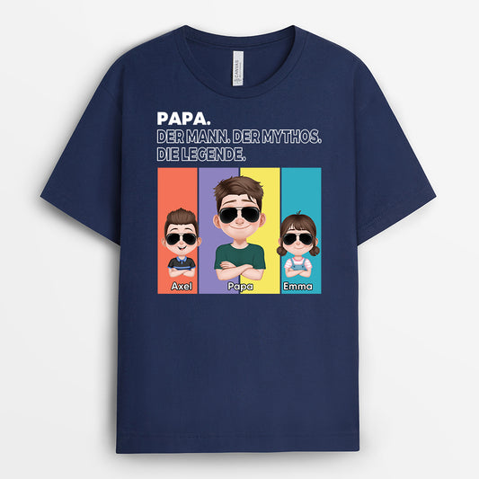 4888AGE2 papa der mann der mythos die legende cartoon t shirt papa personalisiert_ 4888AKQ5B
