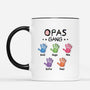 4897MGE2 3d druck effekt papas gang handabdruck personalisierte tasse papa 4897M8Q5B