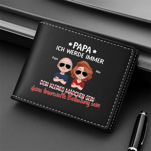4902JGE2 ich werde immer  erwachsene kinder geldborse herren personalisiert papa_ 4902JTQ0B