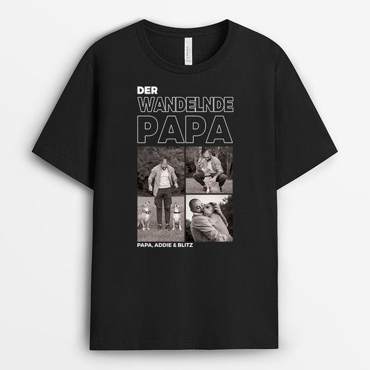 4931AGE1 der wandelnde papa personalisierte hunde t shirts mit fotos 4931A