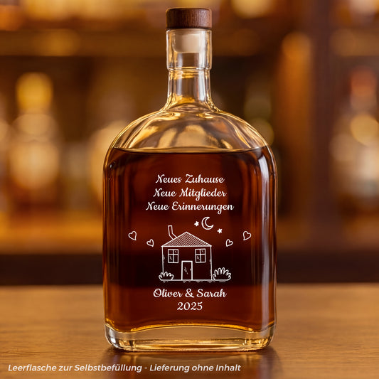 5039AGE1 neues zuhause neue mitglieder neue erinnerungen personalisierte geschenke zum einzug  whiskyflasche paar 5039aitpng