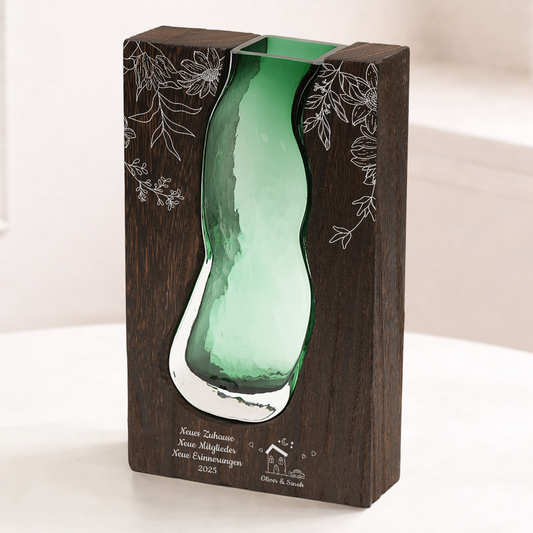 5039AGE2 neues zuhause neue mitglieder neue erinnerungen personalisierte geschenke zum einzug  glasvase mit holz paar 5039aotfng_5362cbc2 5653 4be7 a652 e380ead2cd45