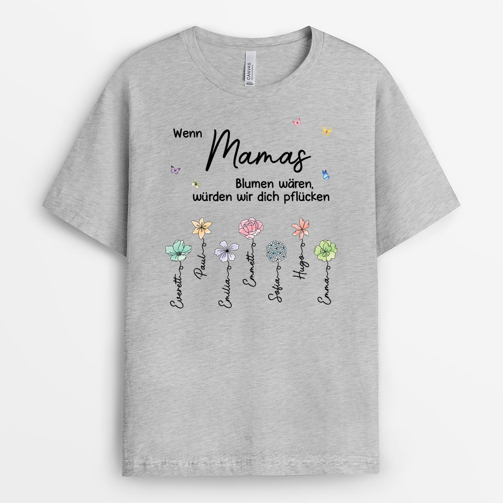 5051AGE2 wenn oma blumen waren wurden wir dich pflucken mama oma t shirt personalisiert garten 5051A8QAA