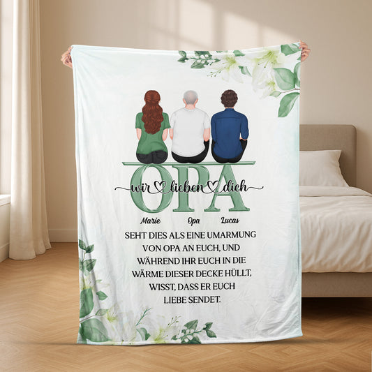 5062BGE2 sieh dies als eine umarmung von mama an dich kuscheldecke personalisiert_ zur erinnerung 5062B6GMA