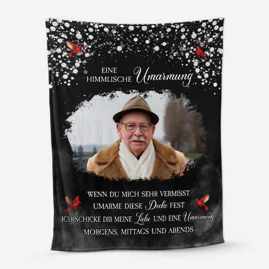 5068BGE1 eine himmlische umarmung kuscheldecke personalisiert_ mit foto zur erinnerung 5068B6QTA