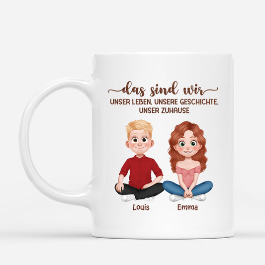 5091MGE1 unser leben unsere geschichte unser zuhause paar tassen personalisiert_ 5091M8LNG