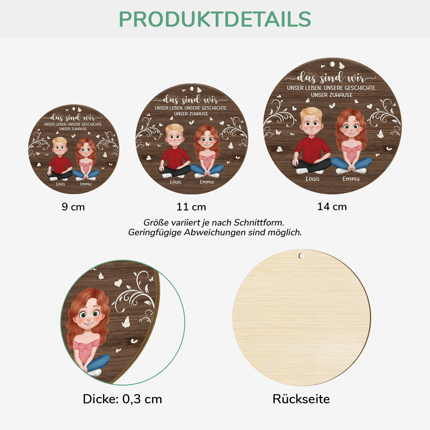5091OGE3 unser leben unsere geschichte unser zuhause personalisierte_ 1 schicht holz ornamente paar 5091O8ZNG_12f74849 e613 4225 ba69 b4775d10fcfe