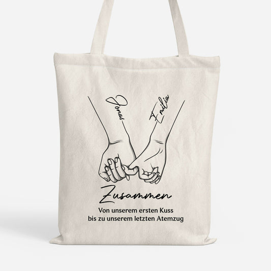 5150BGE1 vom ersten kuss bis zum letzten atemzug personalisierte paar geschenke  einkaufstasche 5150btfng_a7d06386 09c1 412b bc53 006ac5b3de1c