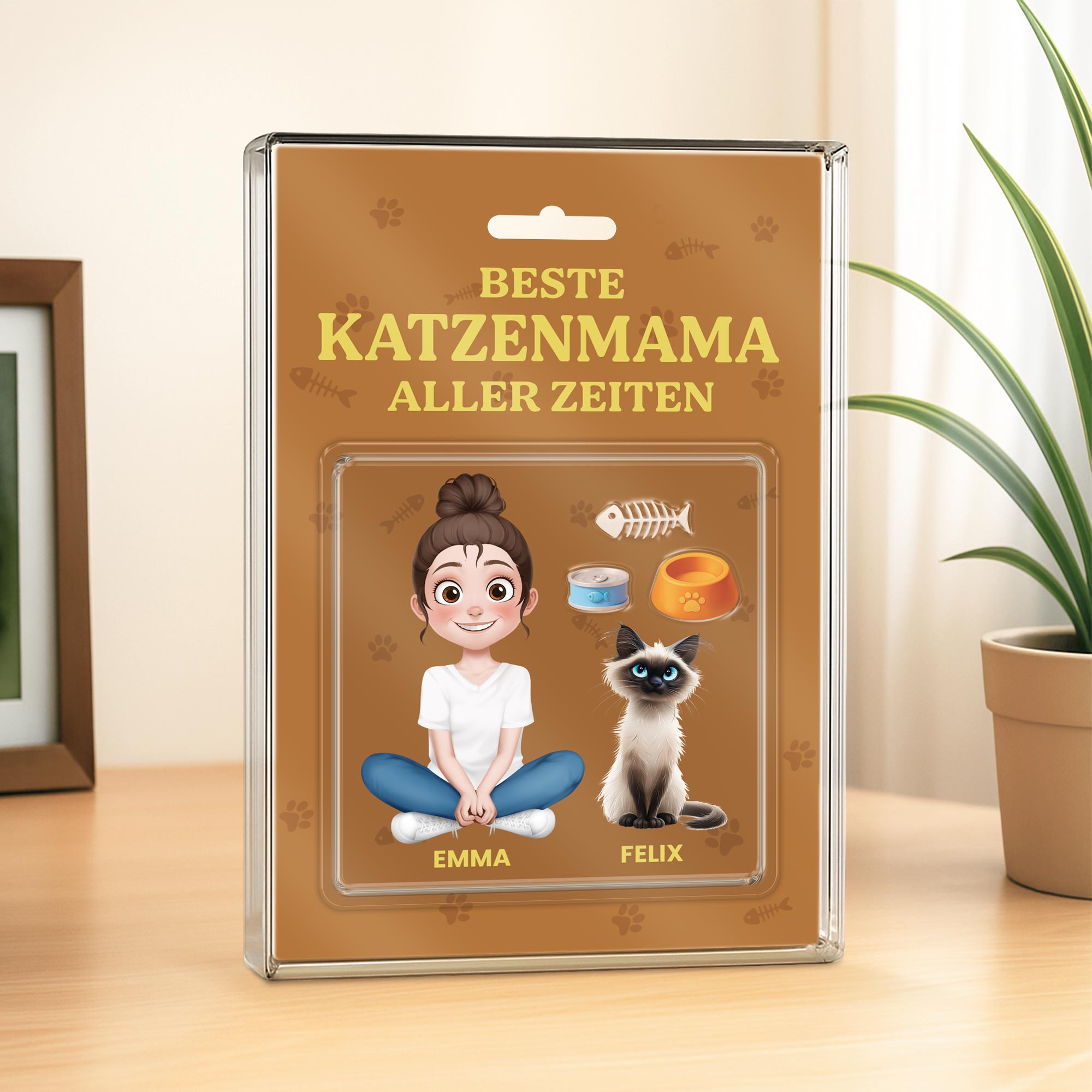 5183RGE2 bester katzenpapa aller zeiten personalisierte acryl plakette katzen 5183R6YAD