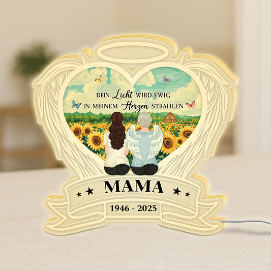 5240LGE1 dein licht wird ewig in meinem herzen strahlen personalisierte lightbox_ mama zur erinnerung 5240L6LTA