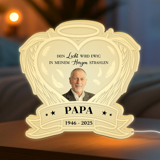 5240LGE2 dein licht wird ewig in meinem herzen strahlen personalisierte lightbox_ mama zur erinnerung 5240L6LTA
