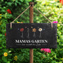 5249AGE2 omas garten blumen personalisiertes geschenk garten  schiefer gartenschild omamama 5249aetpta