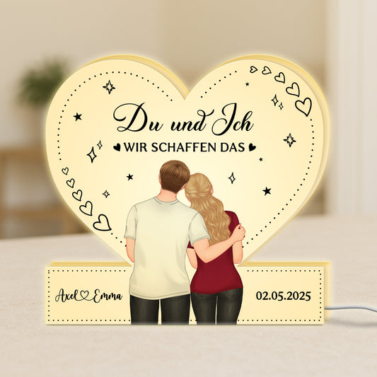 5250LGE1 du und ich wir schaffen alles personalisierte lightbox_ paar 5250LTLNG