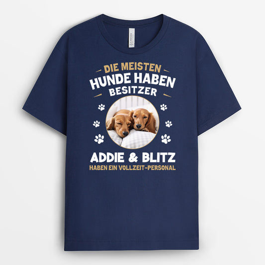 5288AGE2 die meisten hunde haben einen besitzer lustiges t shirt hund personalisiert foto 5288A