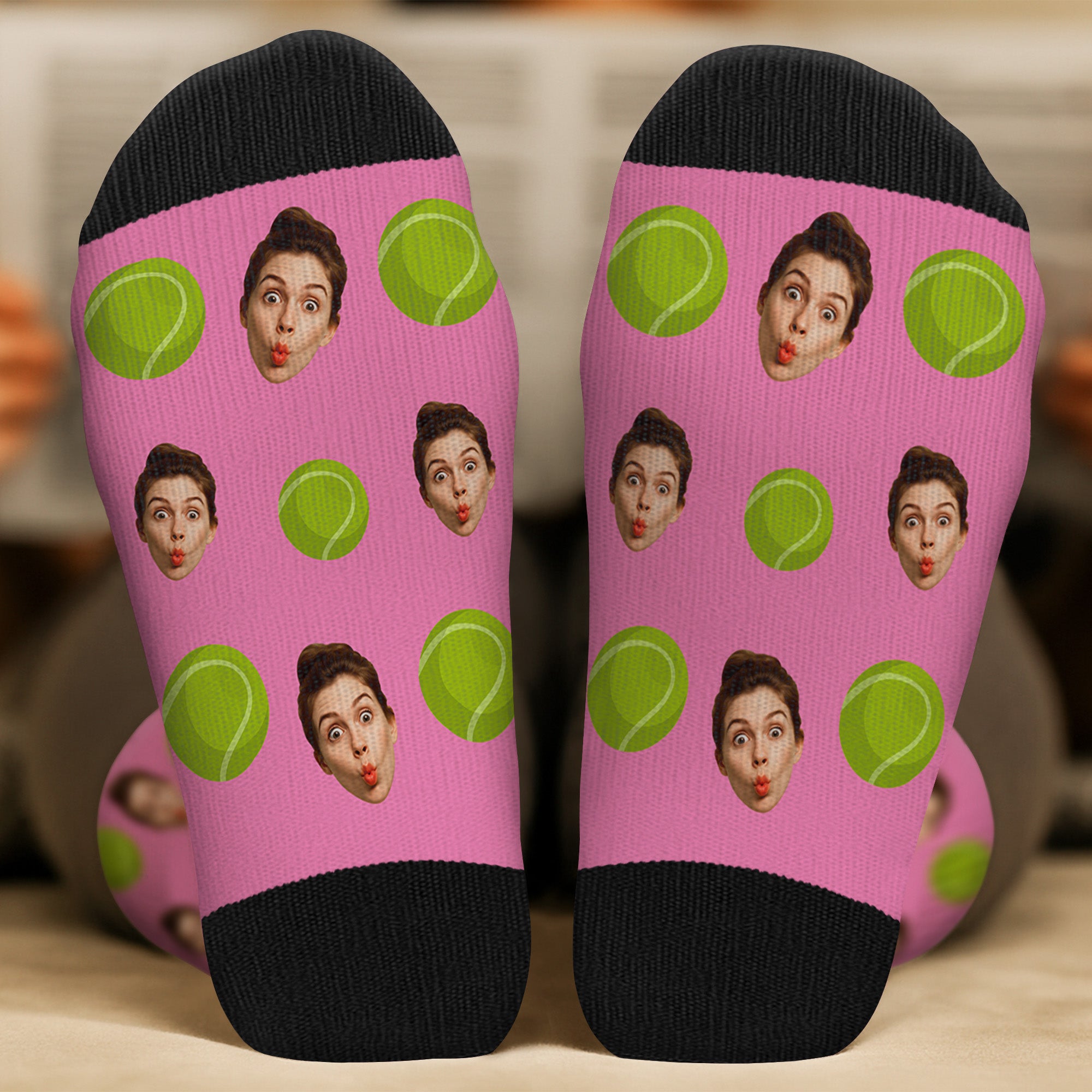 5306JGE2 fussball personalisierte socken foto_ mann mit gesicht 5306J3LMB