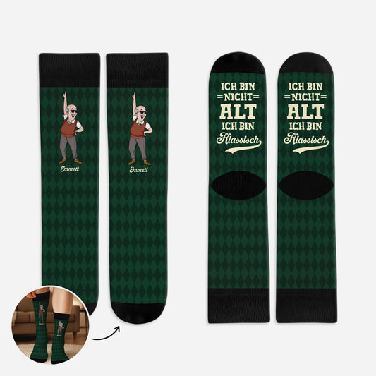 5322JGE1 ich bin nicht alt lustige socken personalisieren text_ 5322J3NAB