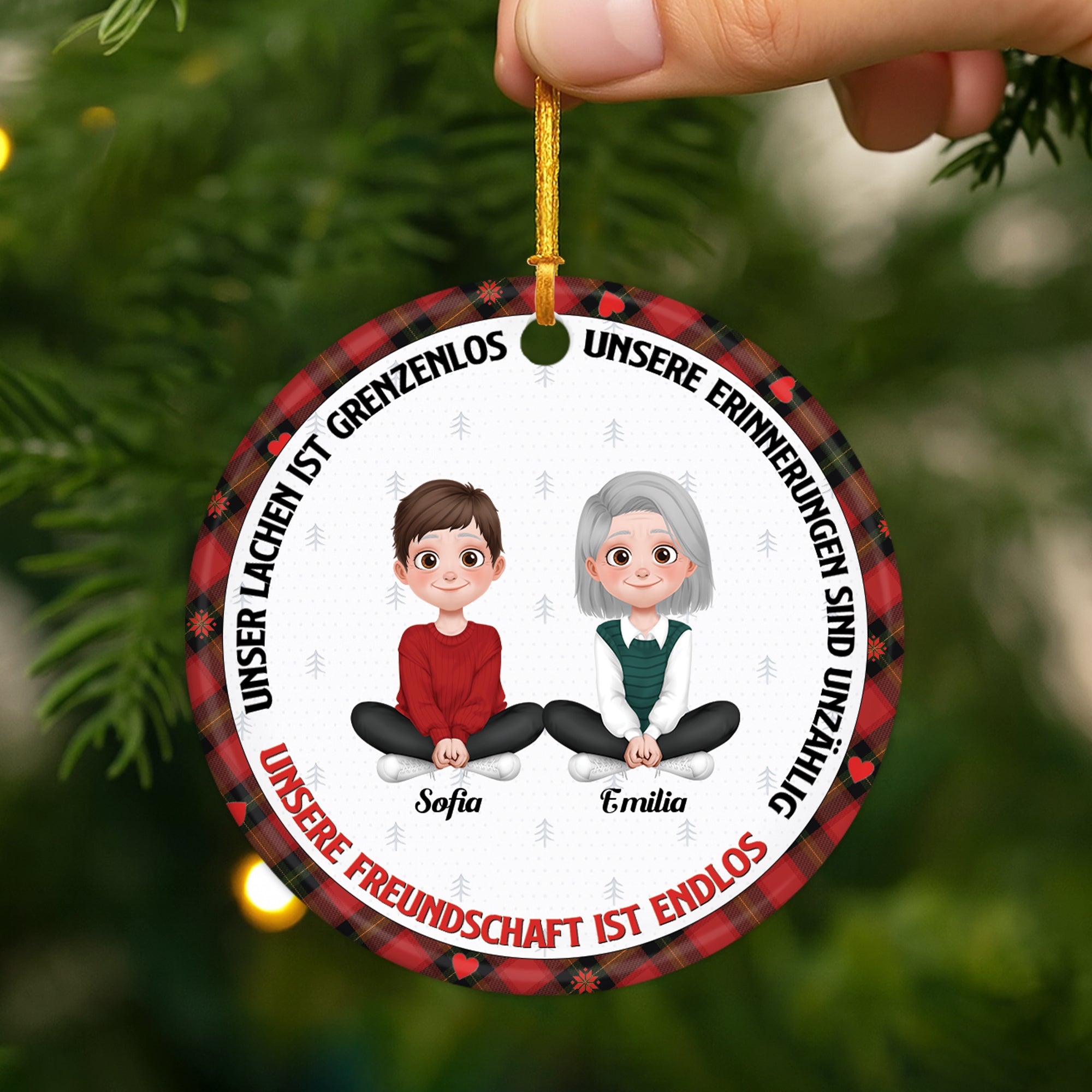 5345OGE2 freundschaft spruch kurz personalisierter weihnachtsschmuck_ aus keramik fur beste freunde 5345O8ZCF