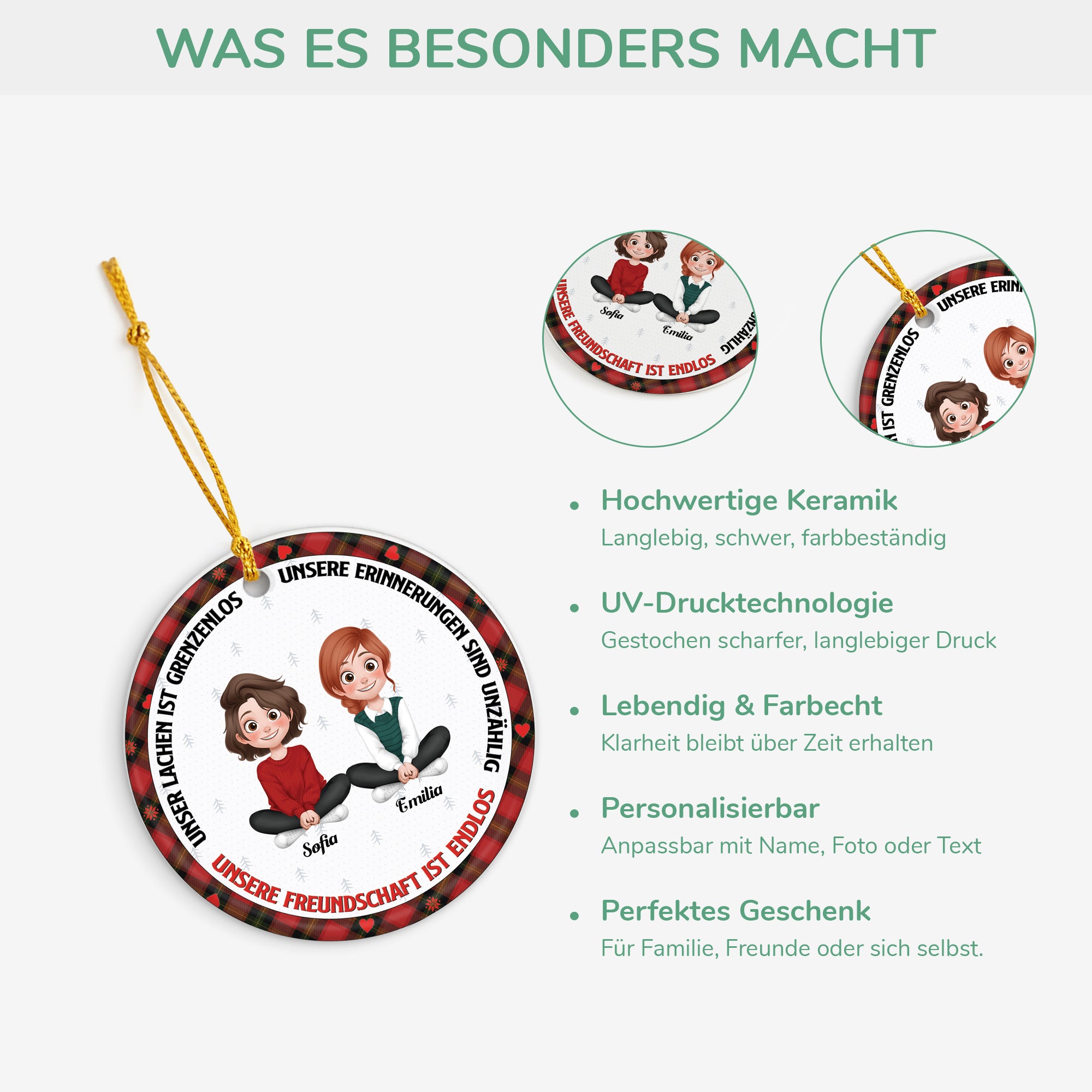 5345OGE4 freundschaft spruch kurz personalisierter weihnachtsschmuck_ aus keramik fur beste freunde 5345O8ZCF
