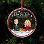 5360OGE1 du ich und die hunde personalisierter weihnachtsschmuck_ aus glas fur paar hunde 5360OKYZC