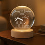 5375LGE2 unser haus kristallkugel personalisiert_ paar 5375L3TNG
