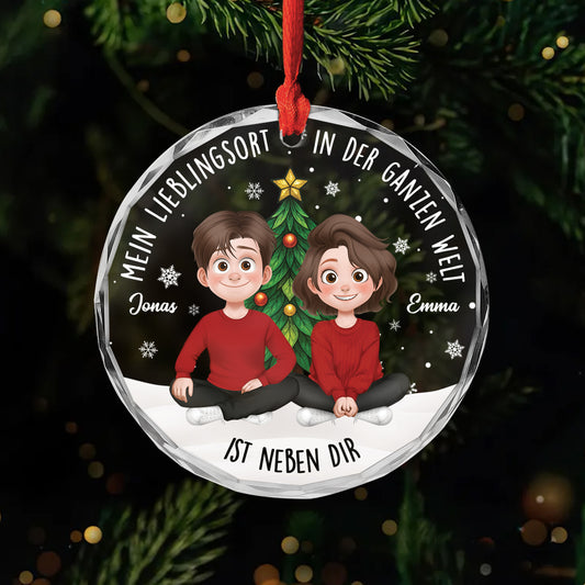 5394OGE1 mein lieblingsort in der ganzen welt ist neben dir_ personalisierter weihnachtsschmuck_ aus glas paar mit foto 5394O8ZNG