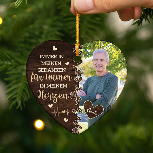 5410OGE2 deine flugel waren bereit aber mein herz nicht keramik weihnachtsschmuck personalisiert_ foto zur erinnerung 5410O3LAA