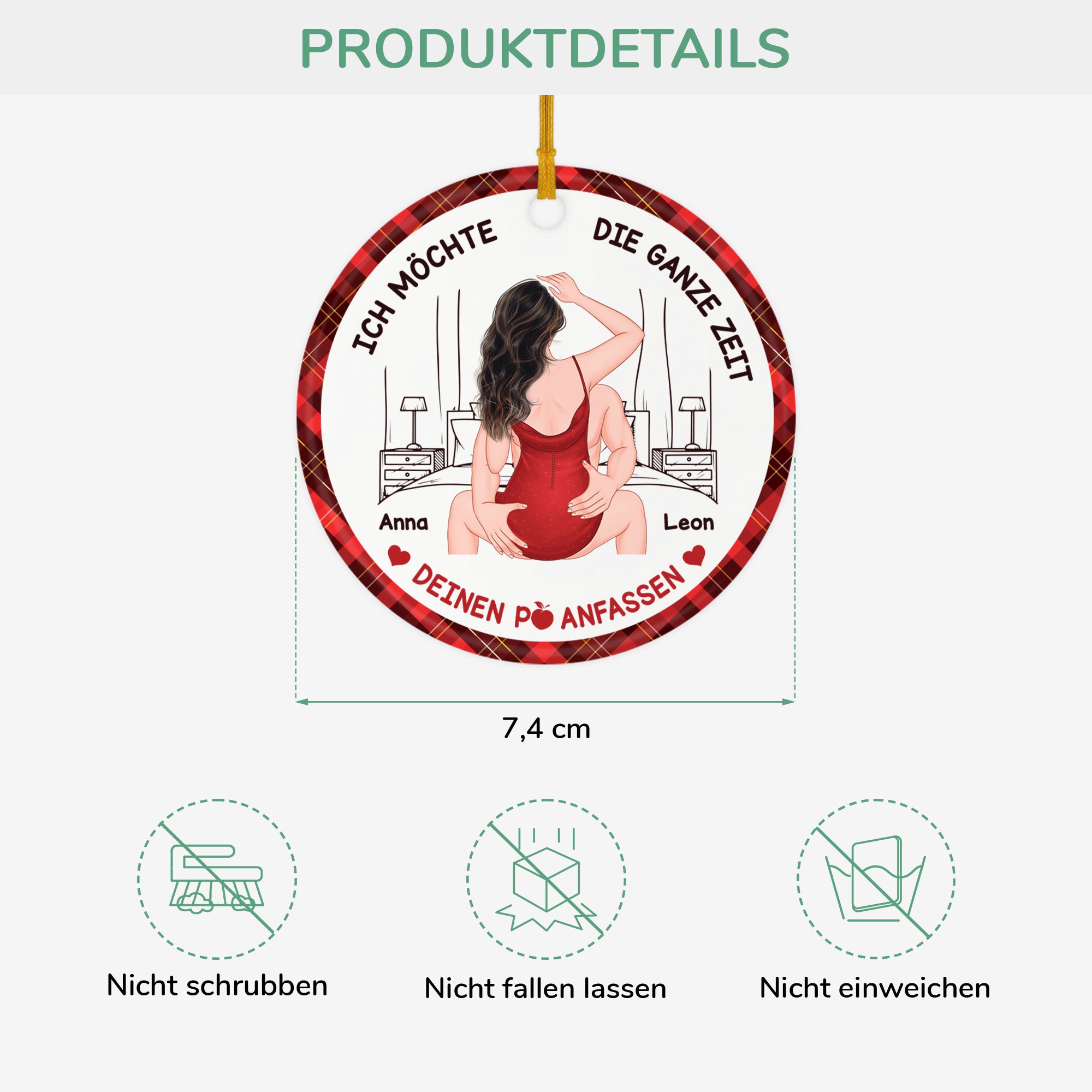 5423OGE3 ich will einfach nur deinen po anfassen personalisierter weihnachtsschmuck_ aus keramik paar 5423O6LZG