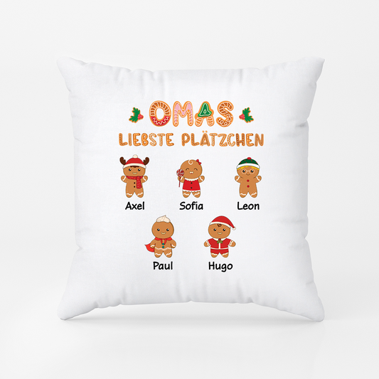 5438PGE1 omas liebste platzchen kissen oma personalisiert_ weihnachten 5438PKZ0A