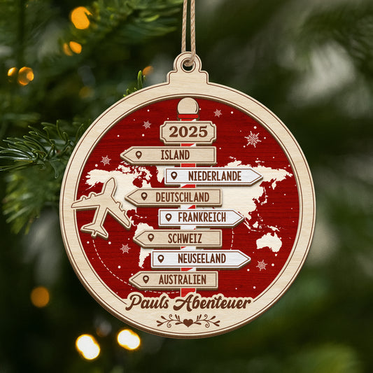 5459OGE1 abenteuer_ strassenschilder personalisierte 2 schicht holz ornamente weihnachten reisen 5459OTTZR