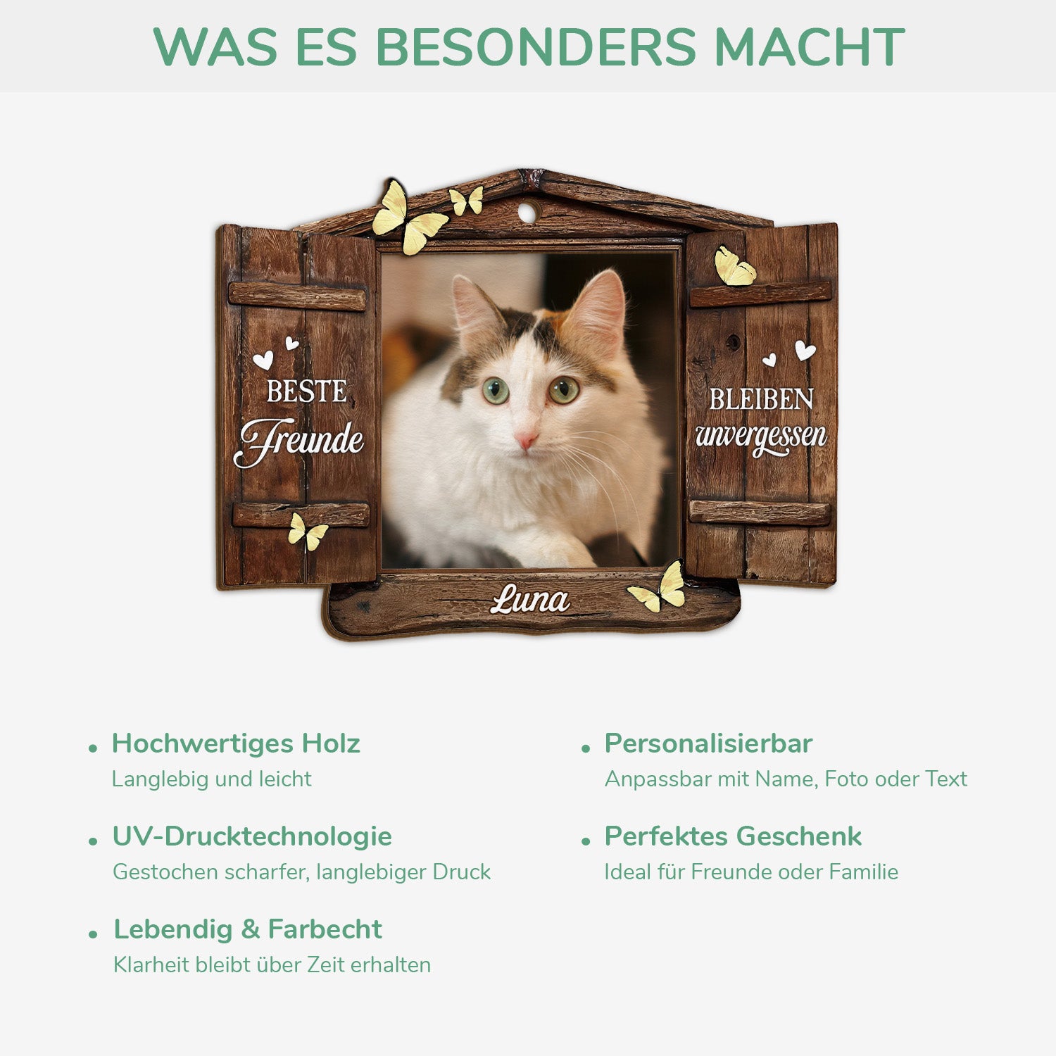 5467OGE4 beste freunde bleiben unvergessen personalisierte 2 schicht holz ornamente mit foto hunde 5467O3ZTD_033451a4 e689 4709 b69f fa9e24cab117