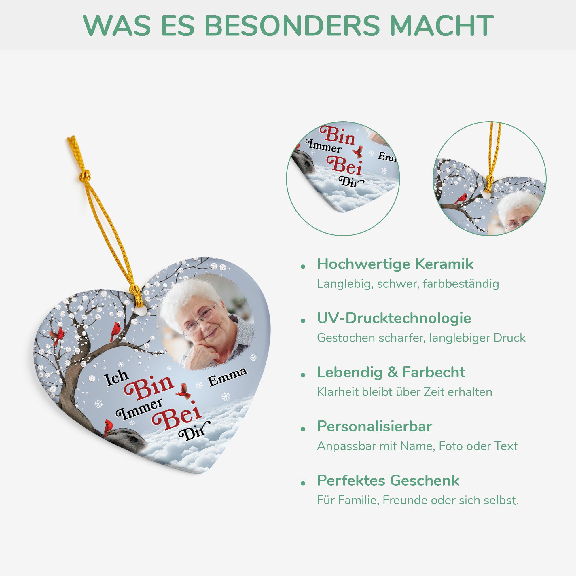 5468OGE4 erinnerung vermissen spruche trauer_ personalisierte keramik ornamente frauen mit foto 5468O3QTA