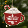 5472OGE1 papas gang marshmallow personalisierte 1 schicht holz ornamente weihnachten papa 5472OTTNB