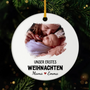 5519OGE1 unser erstes weihnachten personalisierter weihnachtsschmuck_ aus keramik mit foto 5519OKV5A