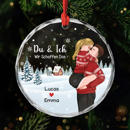 5553OGE1 du und ich wir schaffen alles personalisierter weihnachtsschmuck aus glas paar 5553OTZTG_9a015435 1e7d 4bd4 8899 b582b1f32375