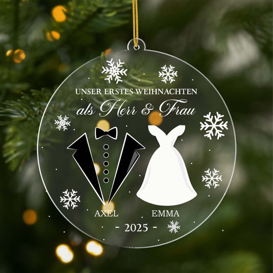 5565OGE1 unser erstes weihnachten im neuen heim personalisierter weihnachtsschmuck_ aus acryl paar 5565O6QAG